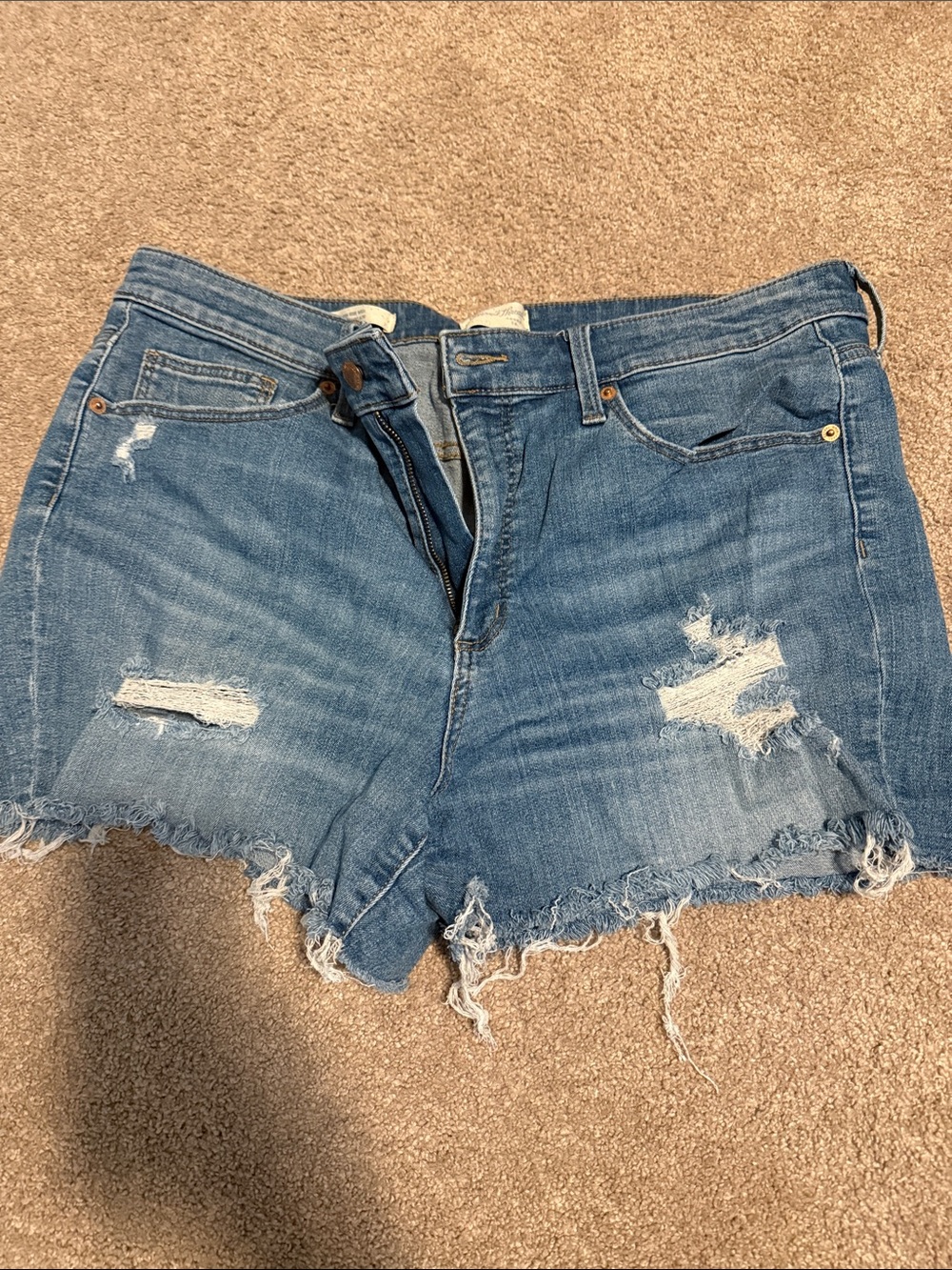 Universal Thread Light Blue Distressed Denim Shorts
